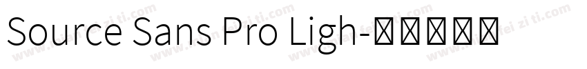 Source Sans Pro Ligh字体转换